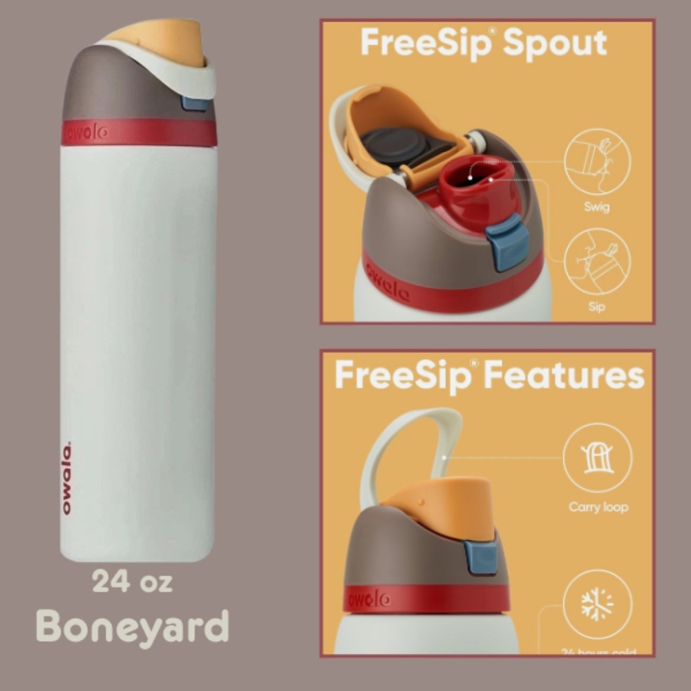 Authentic 24oz Owala- Boneyard